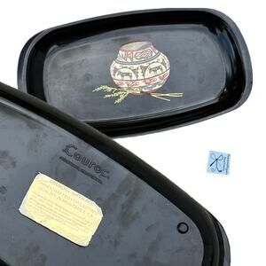 Couroc Monterey CA Vase Serving Tray